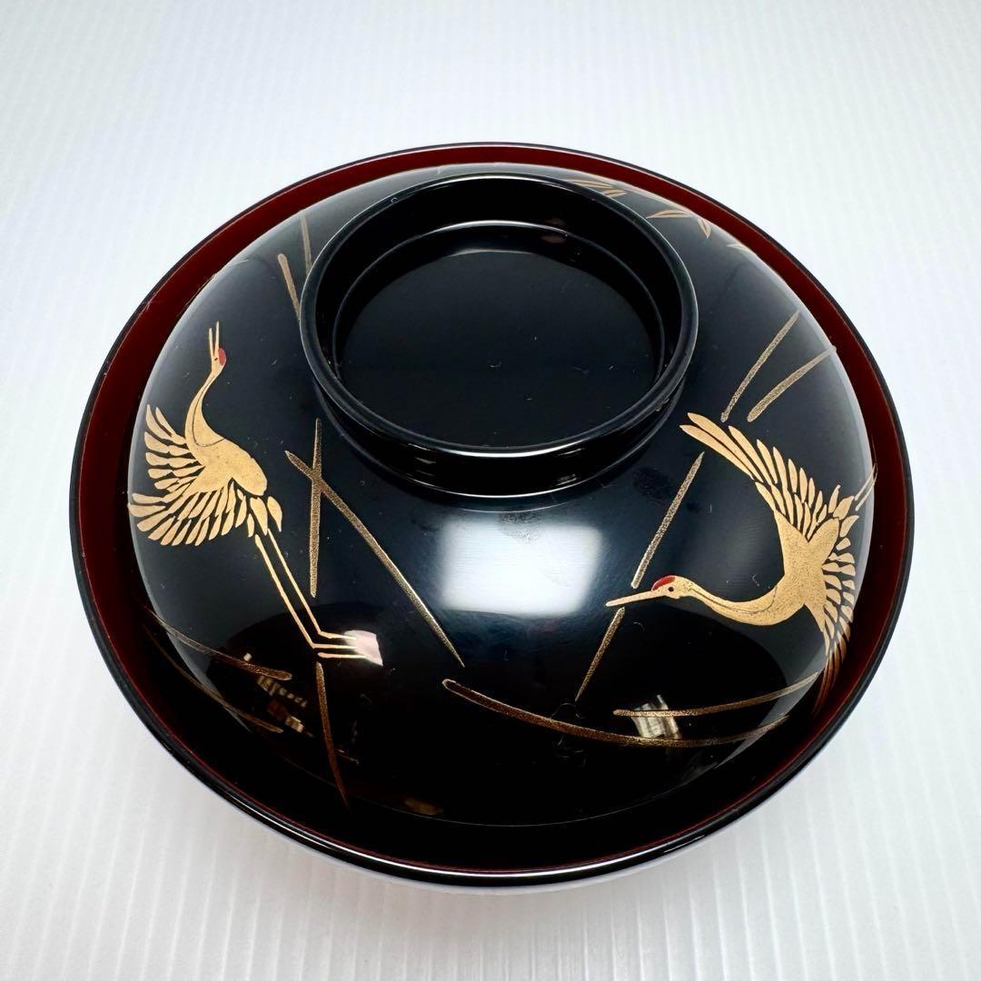 新品 輪島塗 人間国宝 大場松魚 寺井直次 蒔絵麗沢 吉祥文 10客 共箱