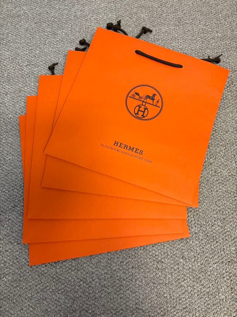エルメスHERMES オレンジボックス21個&ショッパー13枚&リボン4個セット