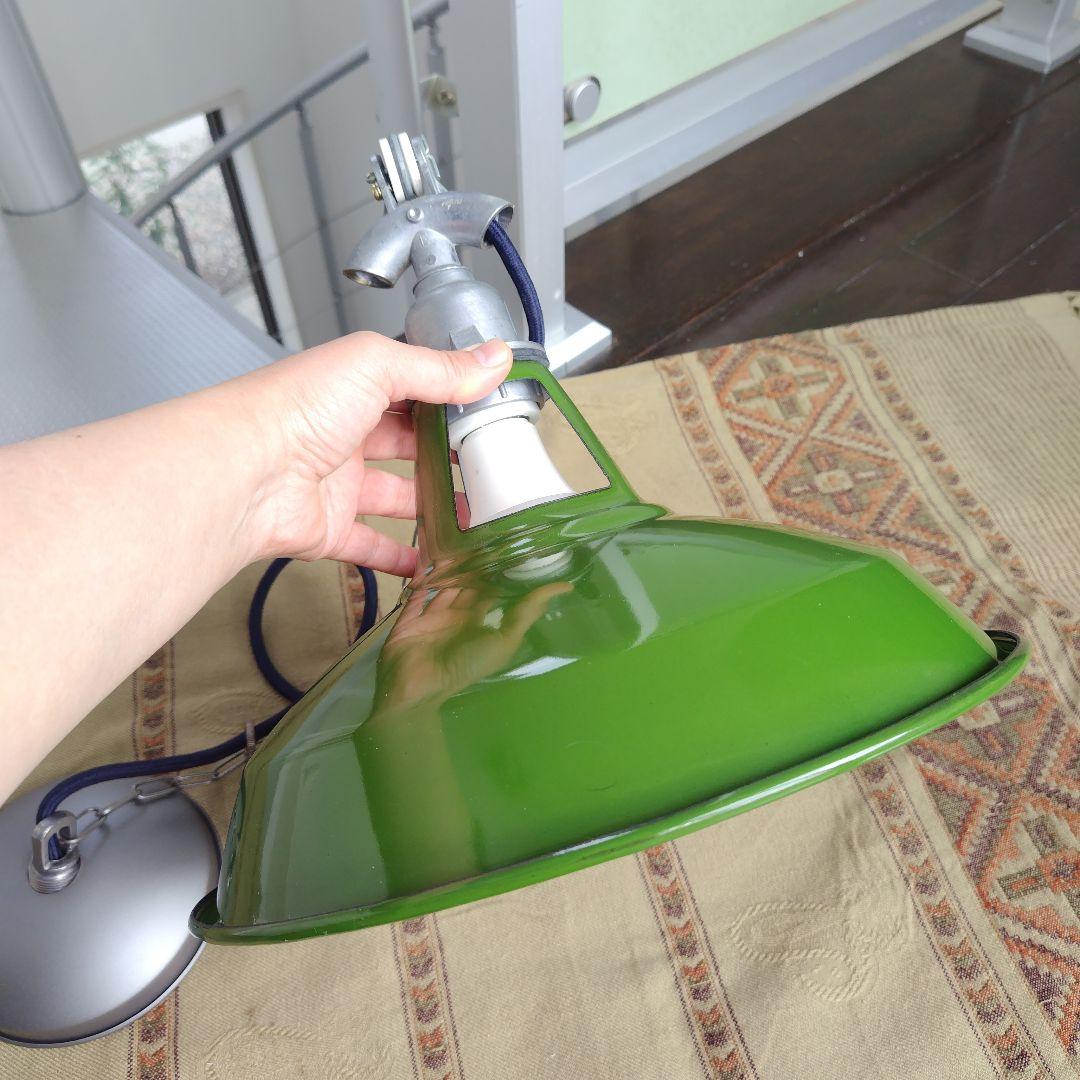 ②アタリあり！展示品アートワークスタジオ フィッシャーマンズペンダントライトМ緑