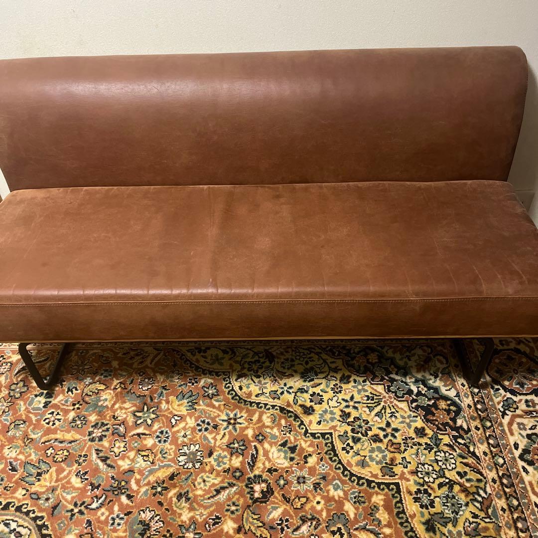 関家具　ソファ　ブラウン　アンティーク　ヴィンテージ　アイアン　COMFORM