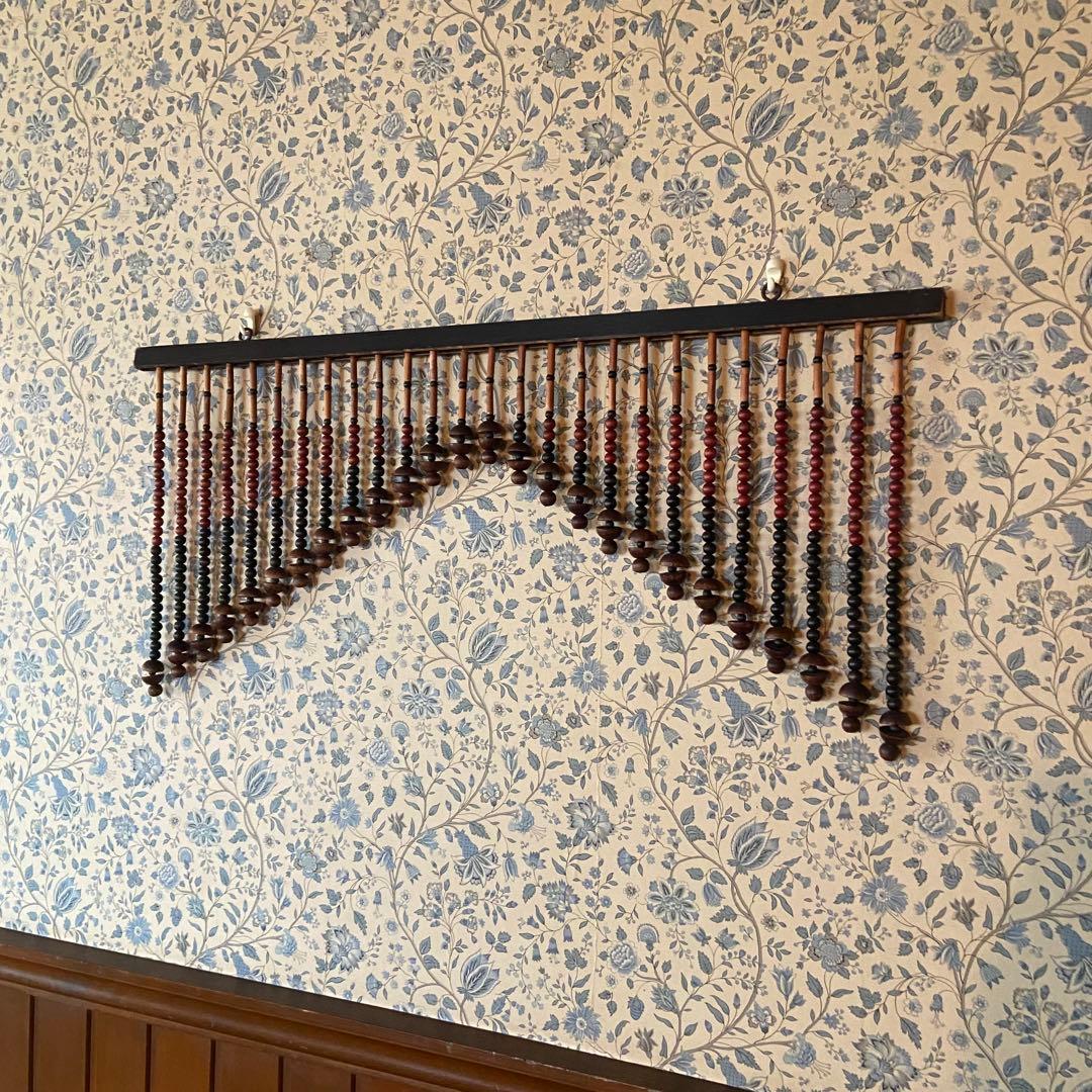 昭和レトロ　珠暖簾　珠のれん　ショート　当時物