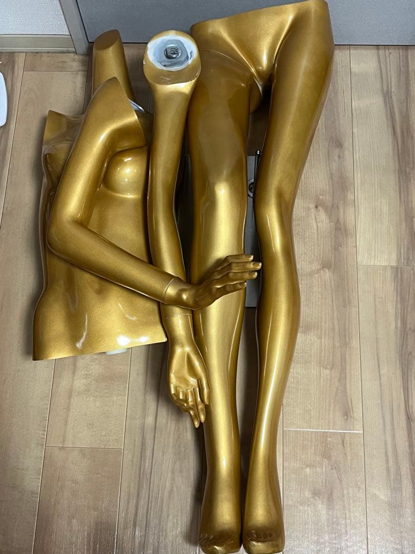 女性用　マネキン　ゴールド　トルソー　全身　178cm 特大