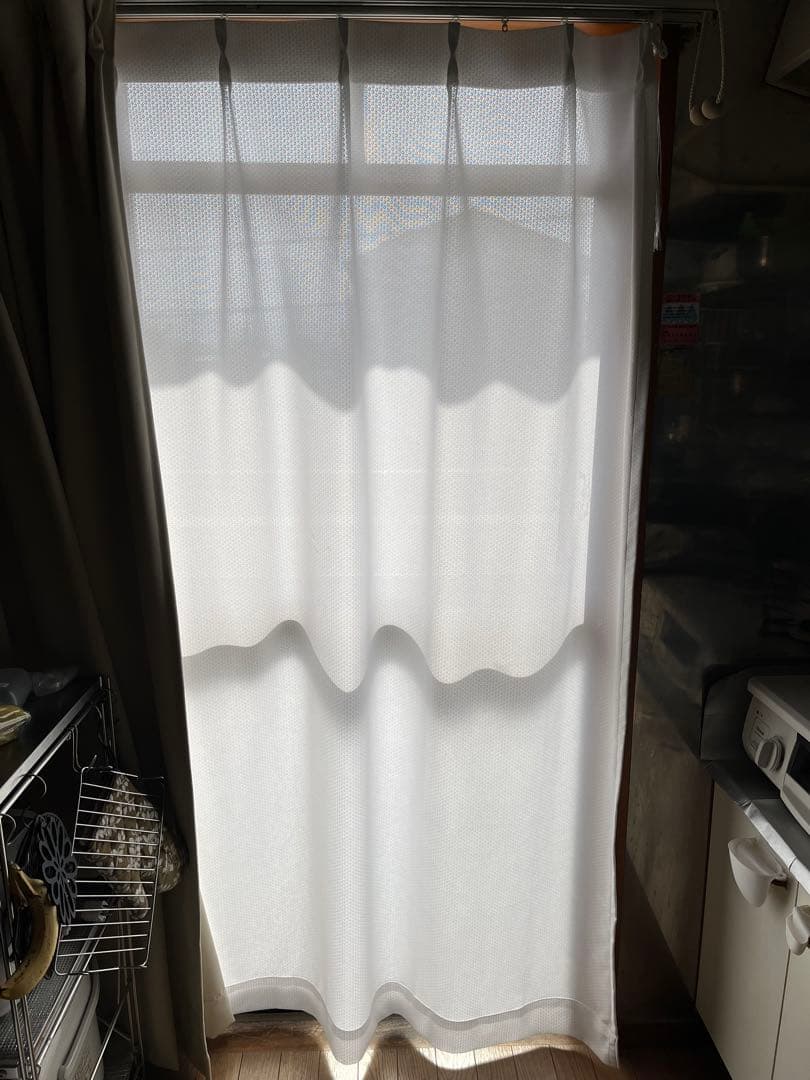 遮光1級カーテン4枚、UVカットレースカーテン2枚　ベルメゾン　オーダー