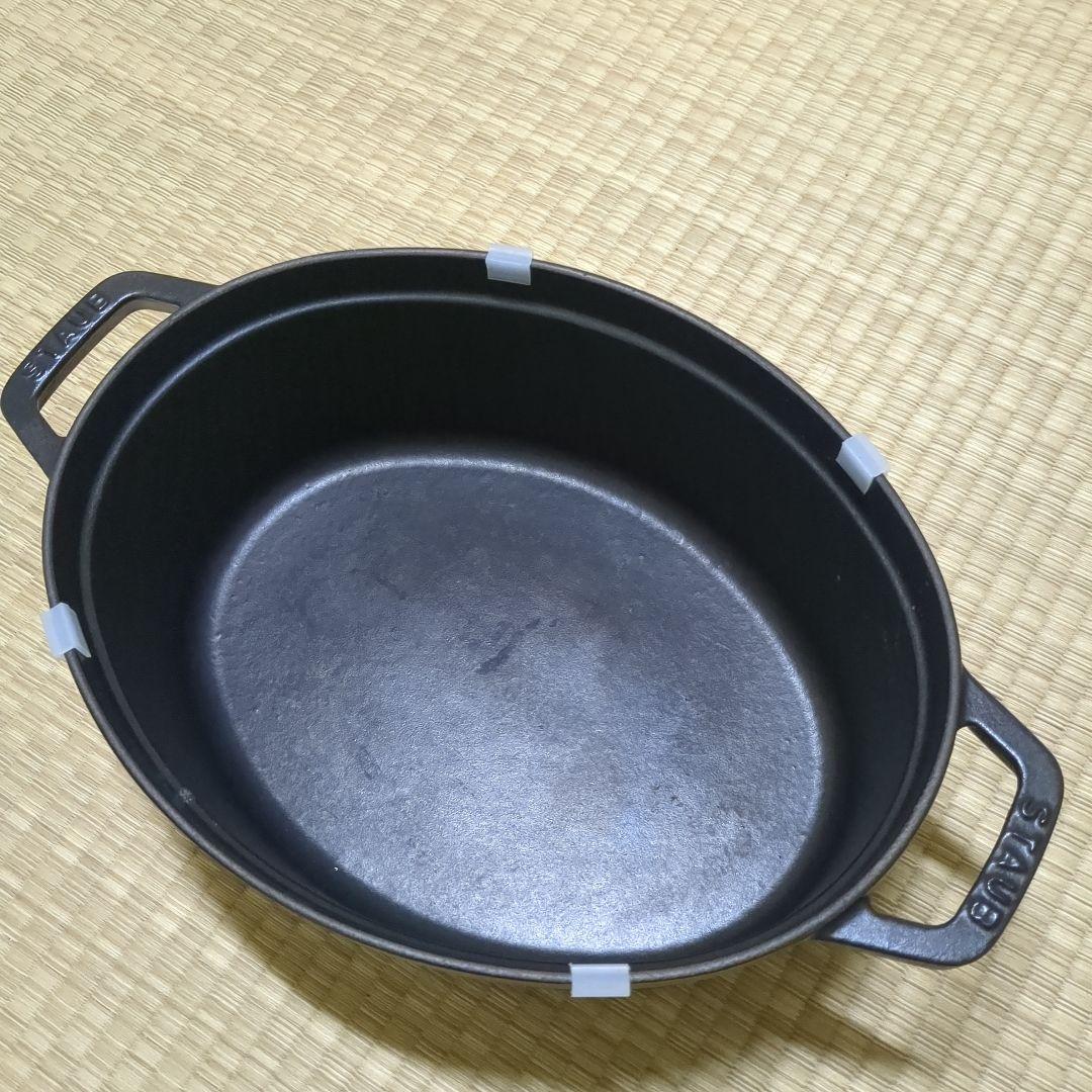 ストウブ ピコ・ココット オーバル 29cm 黒 staub