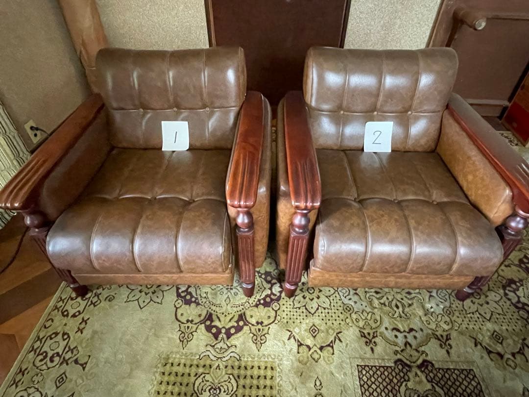 昭和レトロ　1人掛けソファ-2