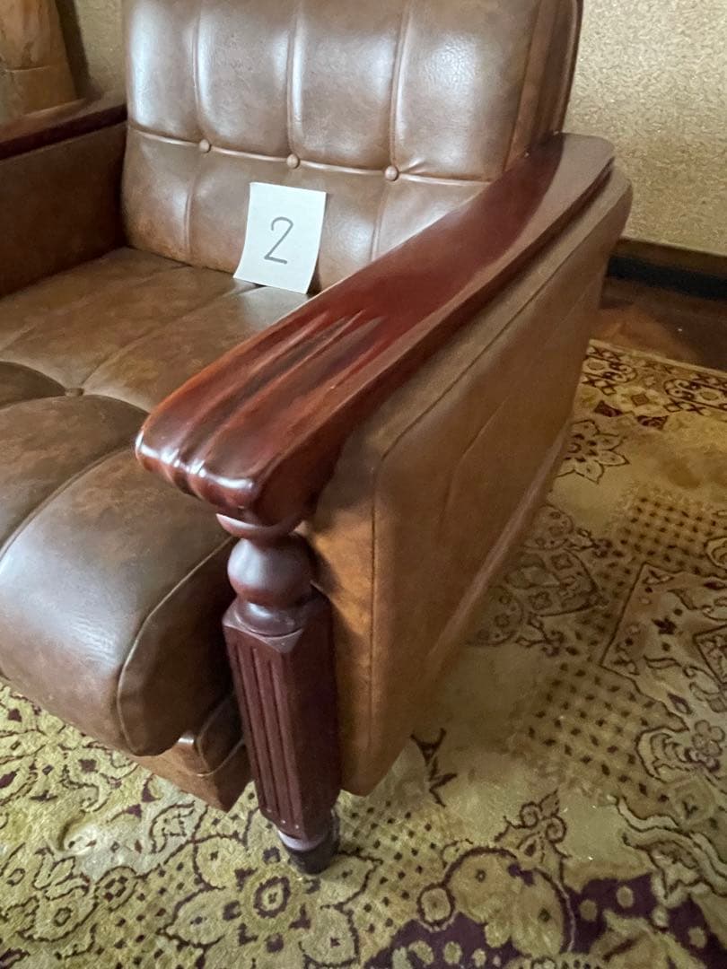 昭和レトロ　1人掛けソファ-2