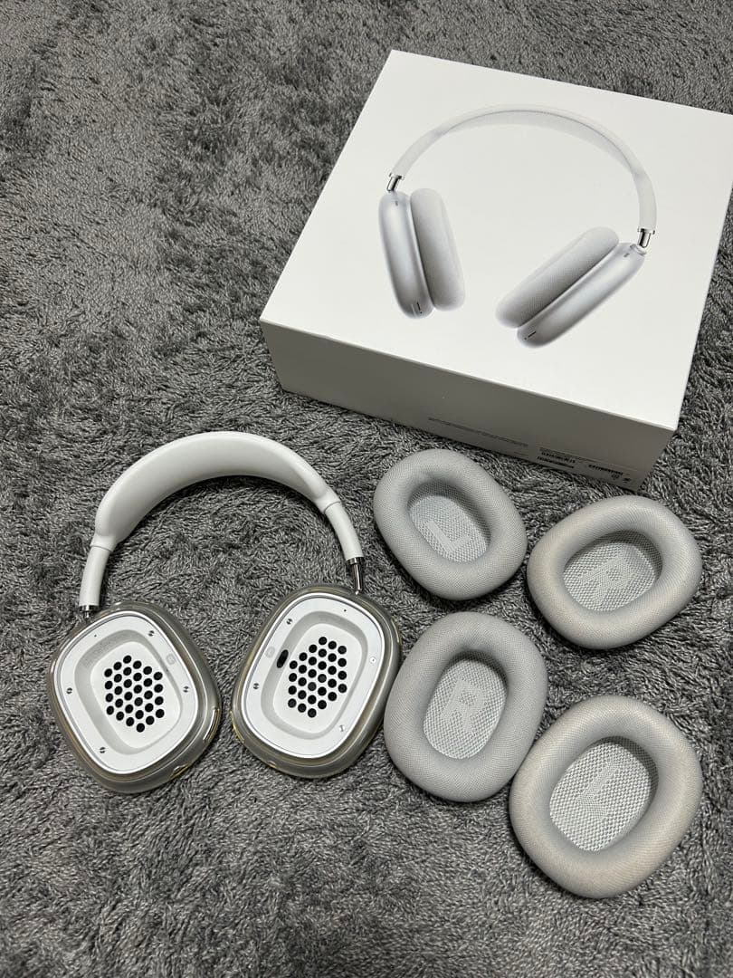 AirPods Max シルバー 本体 イヤーカップ付き