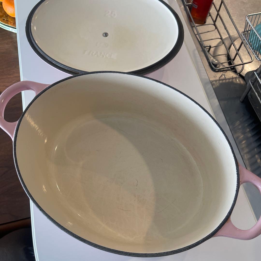 LE CREUSET 両手鍋 25cm ピンク