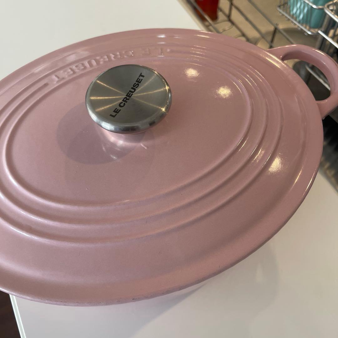 LE CREUSET 両手鍋 25cm ピンク