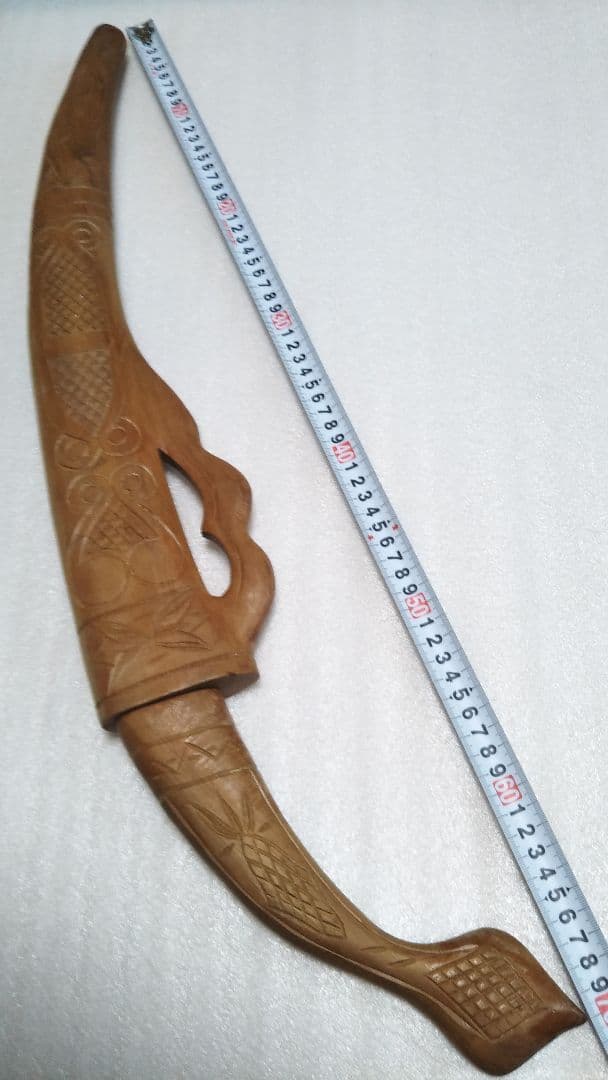 (値下げ)アイヌエムシ　アイヌ彫り　木彫りの刀　伝統工芸