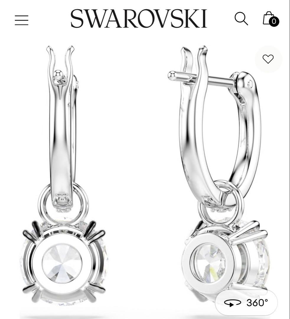 Swarovski/ドロップピアス/ほぼ新品未使用/片耳のみ