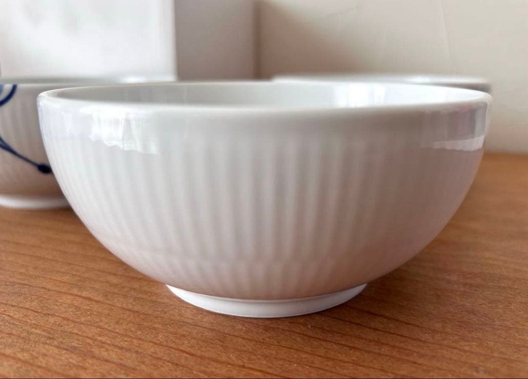 ボウル　13cm 3個　プレイン　メガ　ホワイト