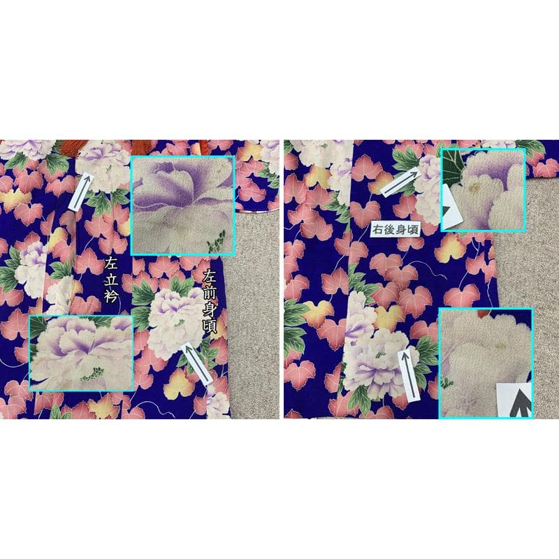 411ag21■正月 三歳 五歳 女児 アンティーク 着物&袖付き被布■良好