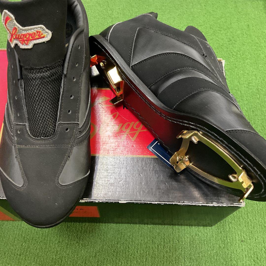 スラッガー 野球用シューズ 25.5cm 黒