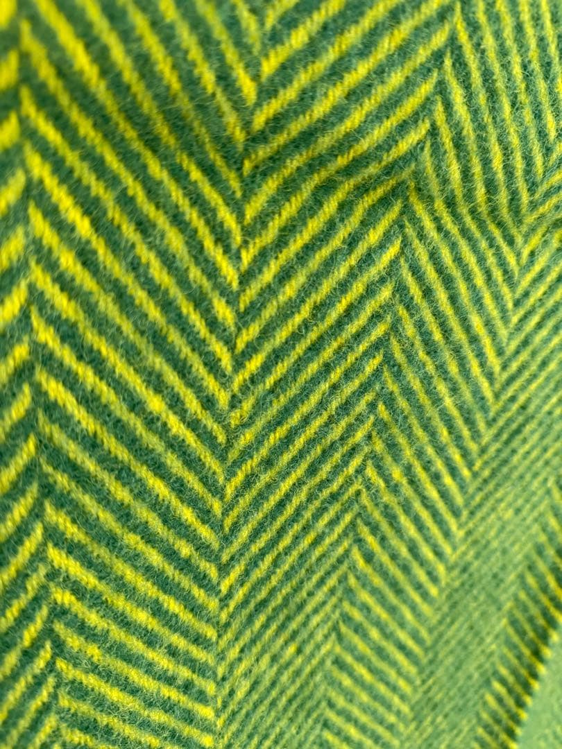 Klippan クリッパン　ブランケット　毛布　ミナペルホネン　緑　黄　カラフル