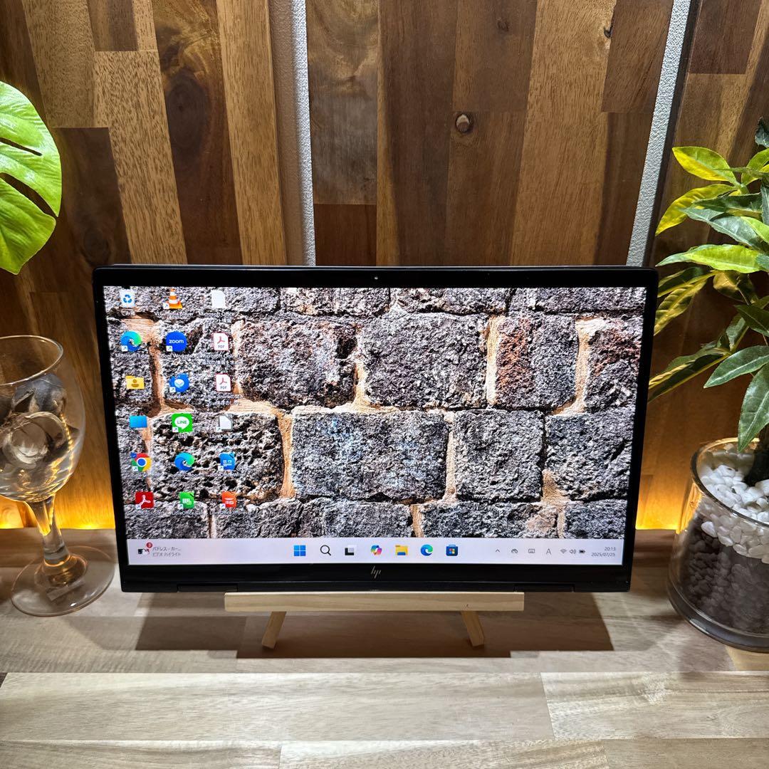 準美品・高級感2in1‼️HP☘Ryzen7☘指紋認証☘512GB☘ノートパソコン