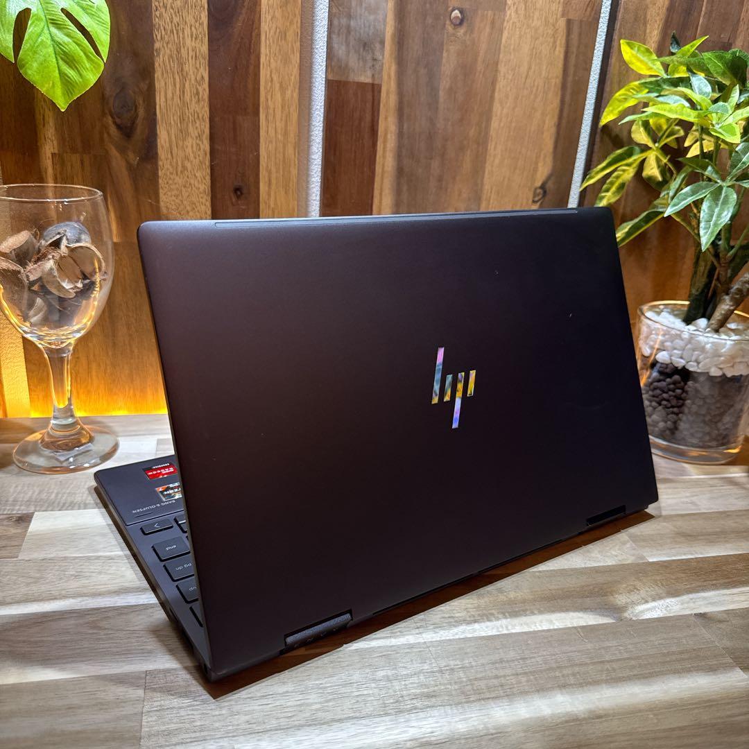 準美品・高級感2in1‼️HP☘Ryzen7☘指紋認証☘512GB☘ノートパソコン