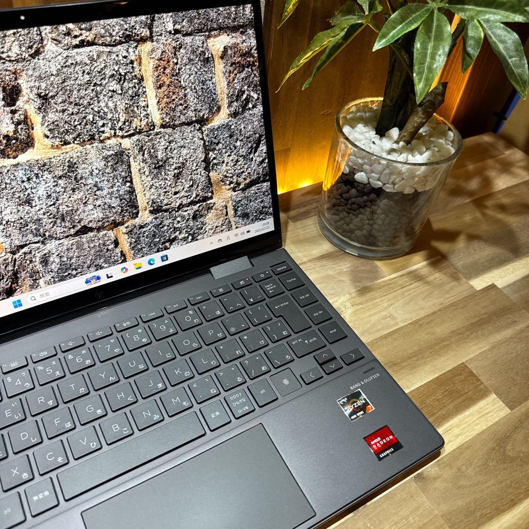 準美品・高級感2in1‼️HP☘Ryzen7☘指紋認証☘512GB☘ノートパソコン