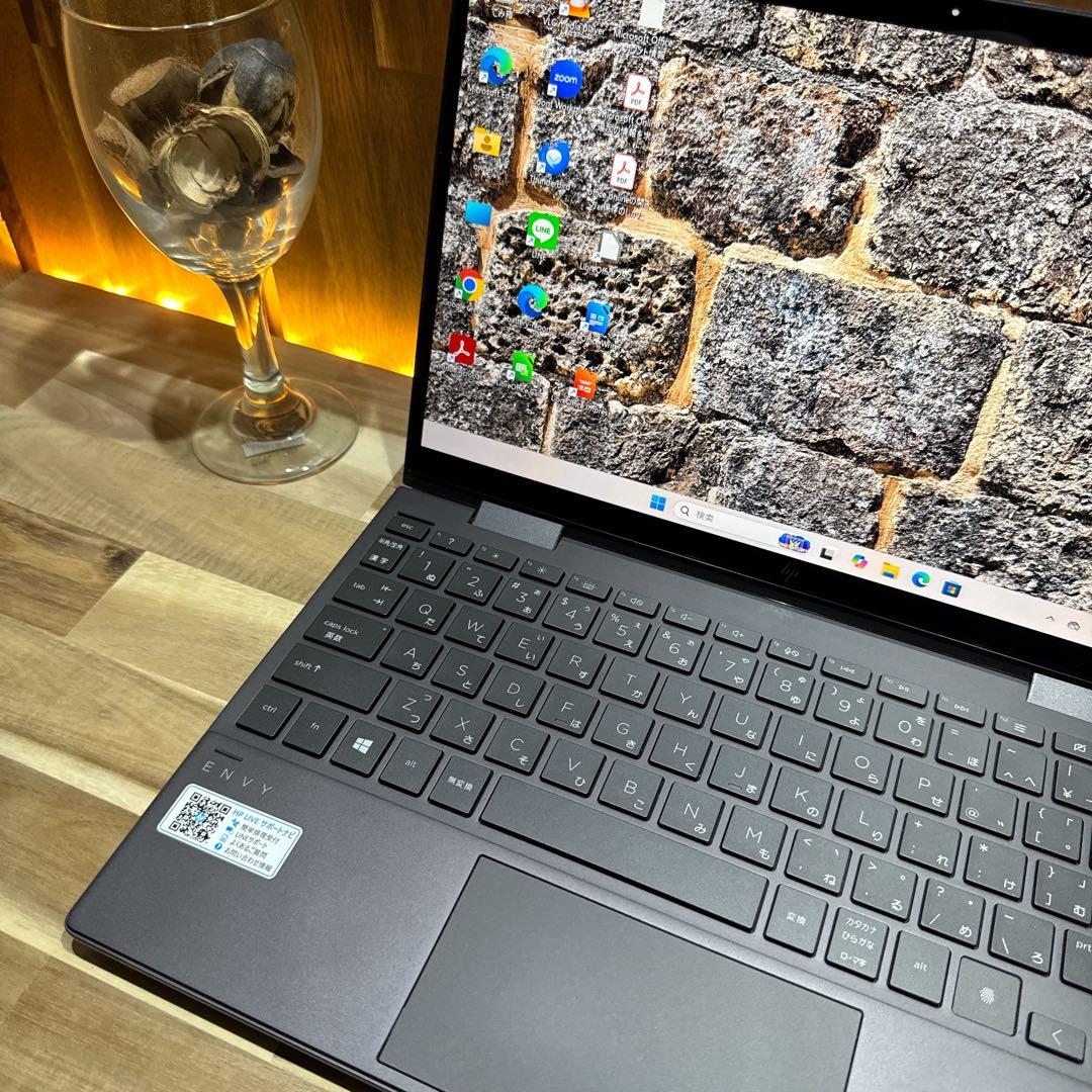 準美品・高級感2in1‼️HP☘Ryzen7☘指紋認証☘512GB☘ノートパソコン