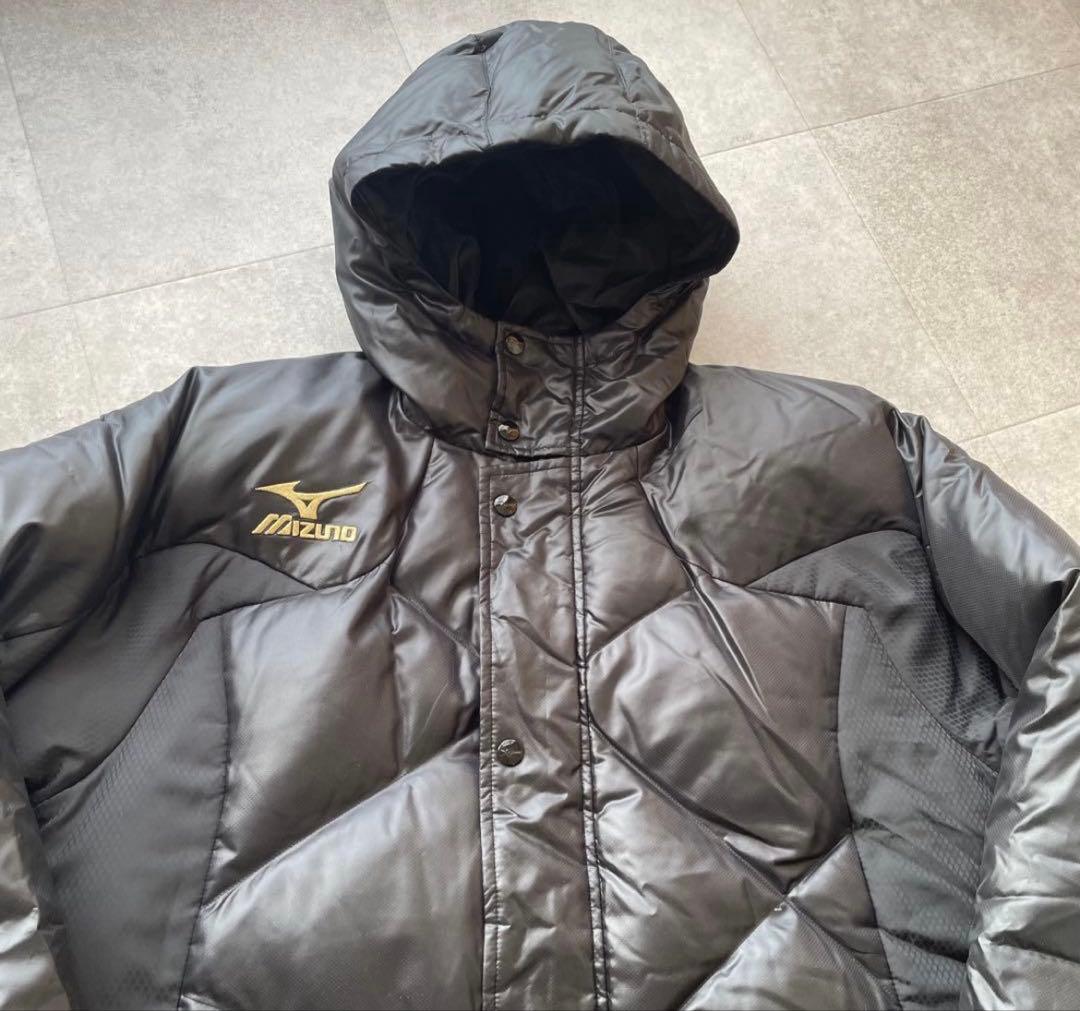 【美品】MIZUNO ベンチコート　 Lサイズ　　ダウンコート　ロング　黒