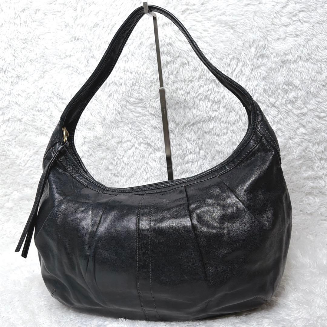 バッグ coach Ergo Pleated Hobo bag y2k black