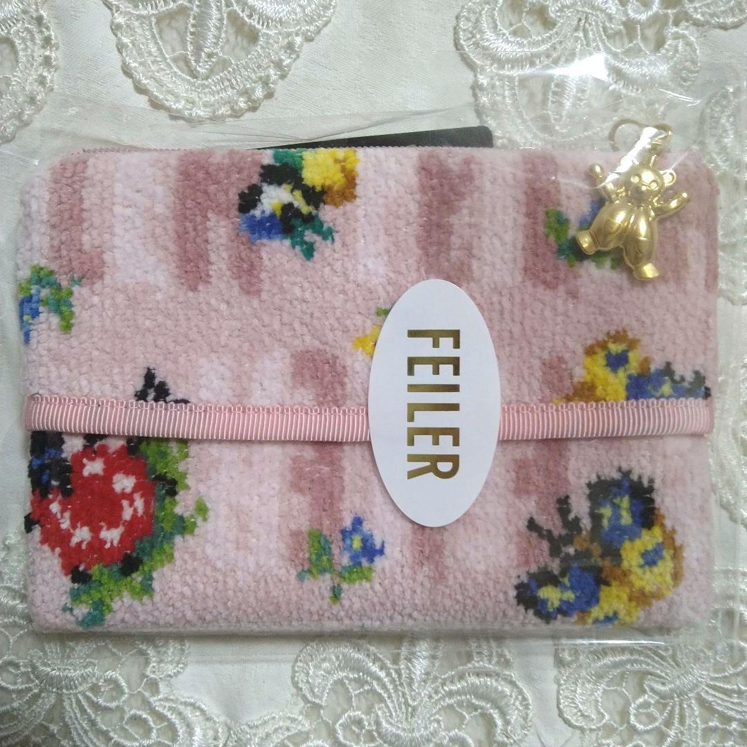 【新品】フェイラーアンドハイジ　ティッシュポーチ＆ハンカチ 2点セット