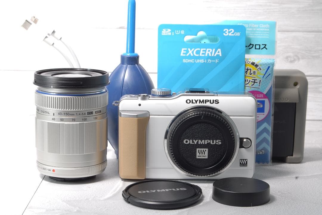 OLYMPUS E-PL1 レンズキット ミラーレス一眼 オリンパス 望遠レンズ