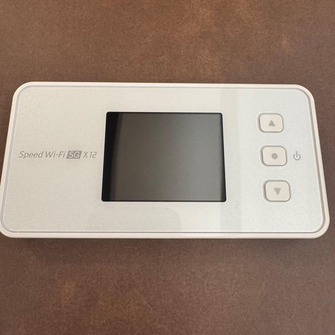 【美品】モバイルWi-Fi Speed Wi-Fi 5G X12 クレードル付
