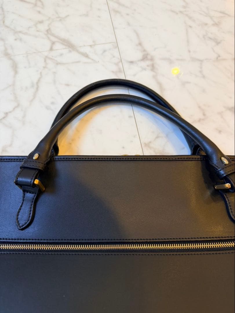 CHAMBORD SELLIERブリーフケース ／ ブラック×ゴールド