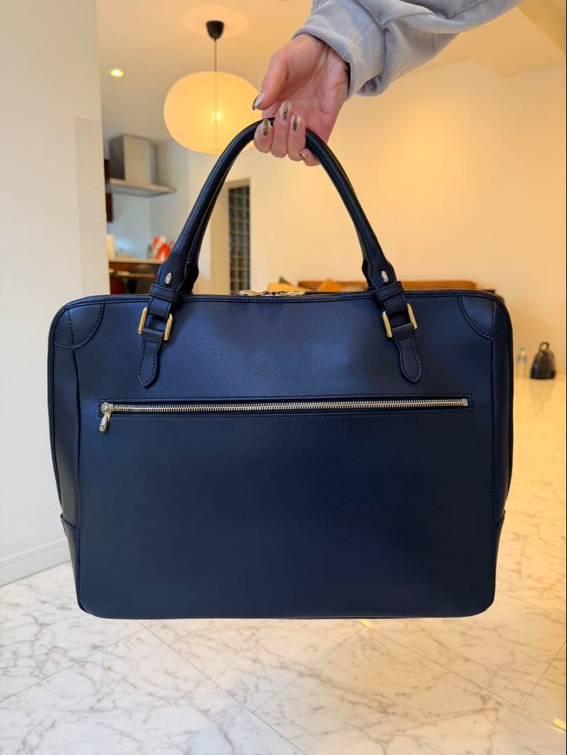 CHAMBORD SELLIERブリーフケース ／ ブラック×ゴールド