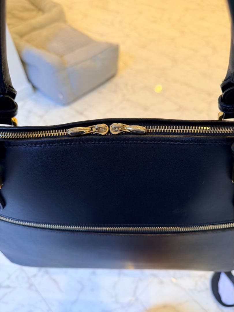 CHAMBORD SELLIERブリーフケース ／ ブラック×ゴールド