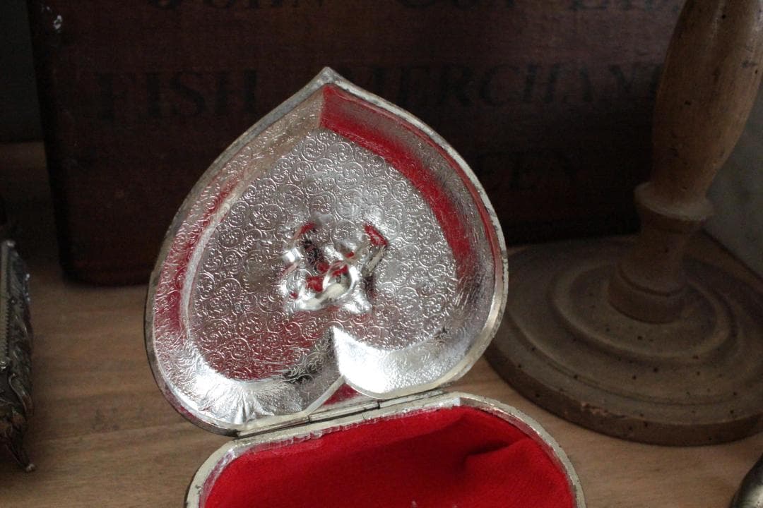 装飾ジュエリーボックス・天使ハート/フランスアンティーク