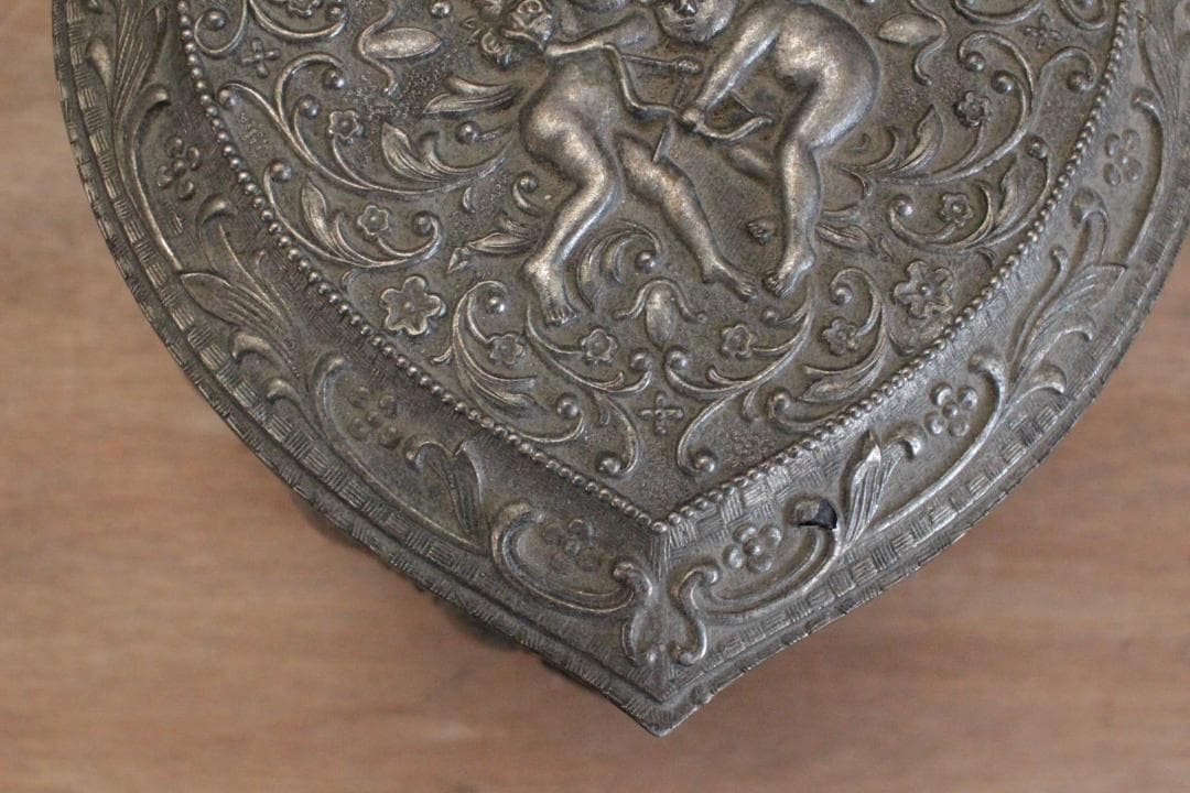 装飾ジュエリーボックス・天使ハート/フランスアンティーク