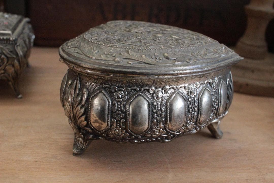 装飾ジュエリーボックス・天使ハート/フランスアンティーク