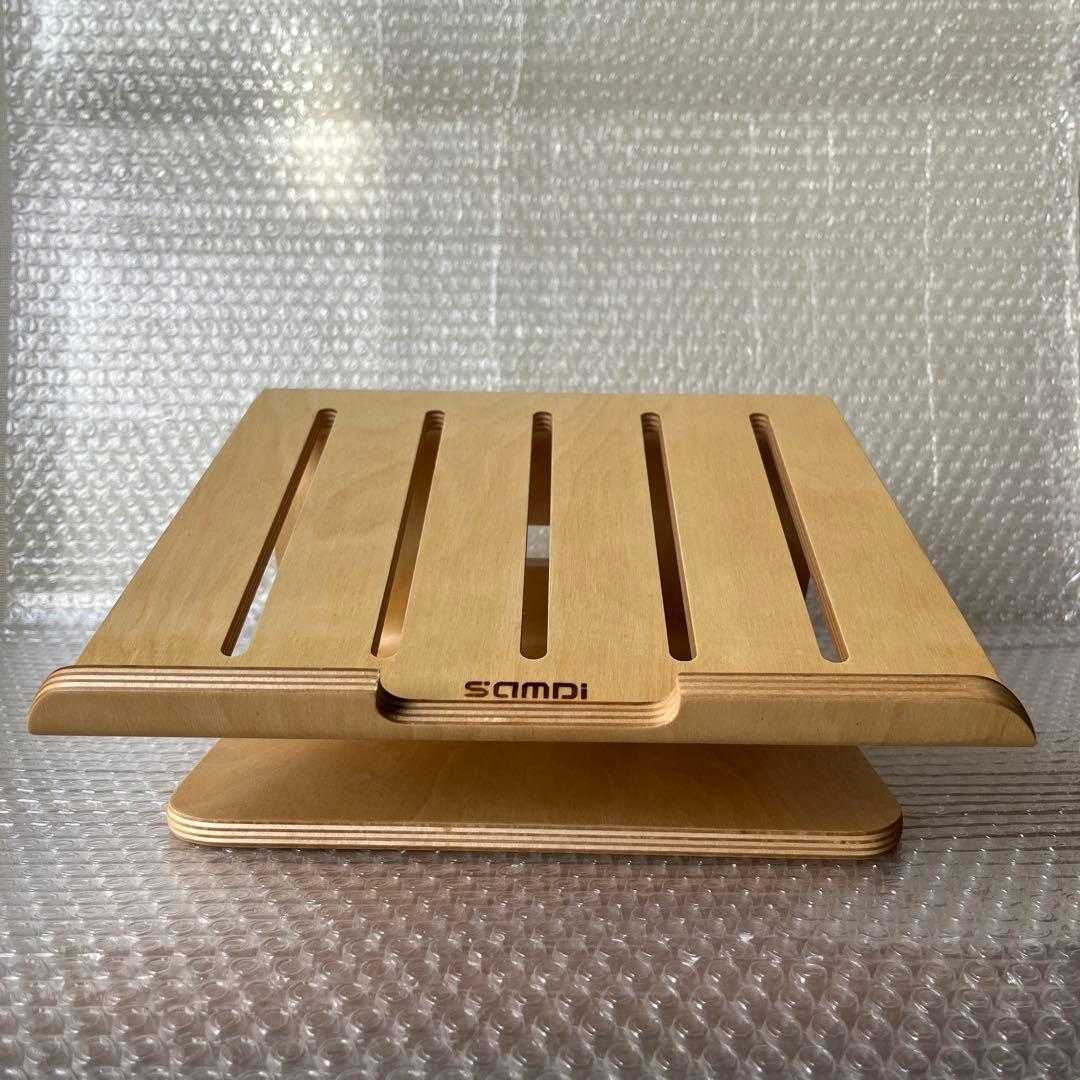 中古　SAMDI 木製ノートパソコンスタンド