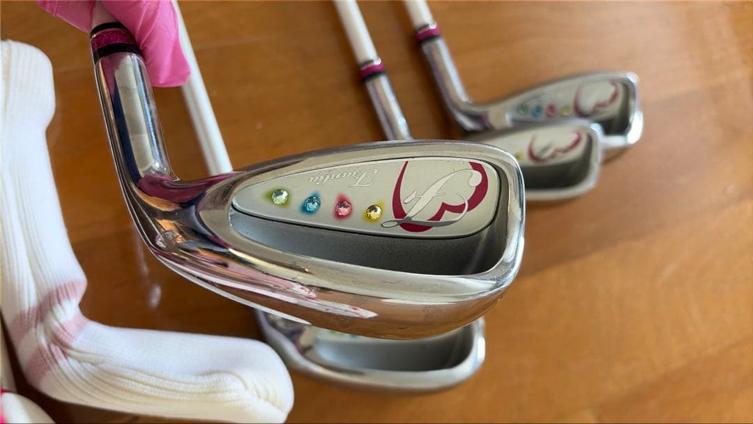 レディース ゴルフクラブセット ホワイト ピンク