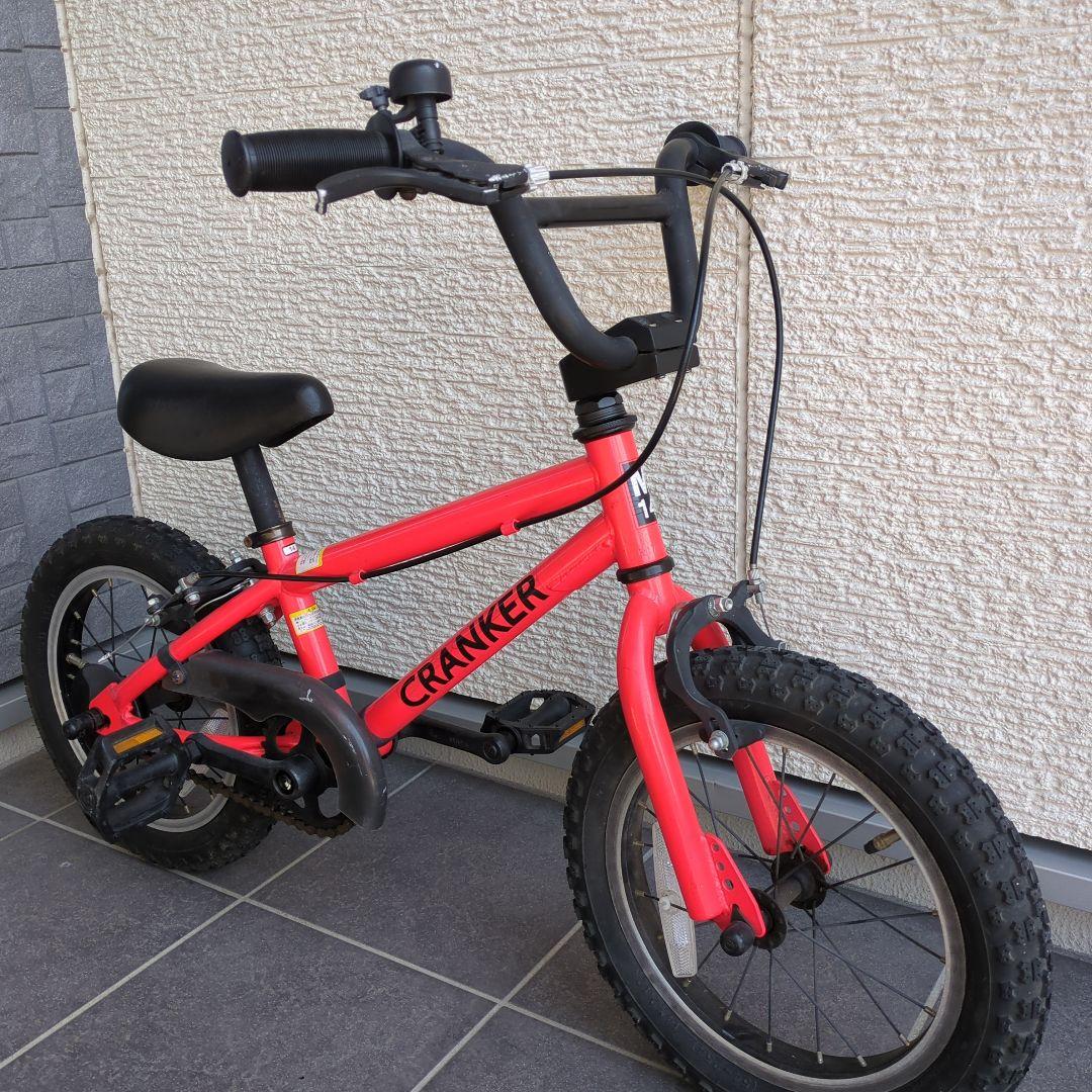 【かゆりぱ】CRANKER キッズバイク 14 赤