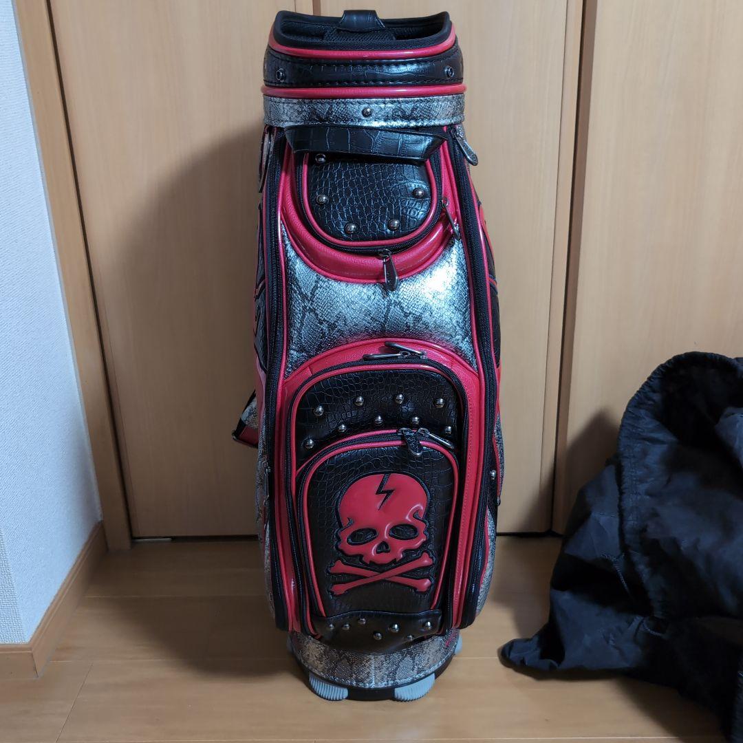 Dance With Dragon キャディバッグ 黒/赤/銀