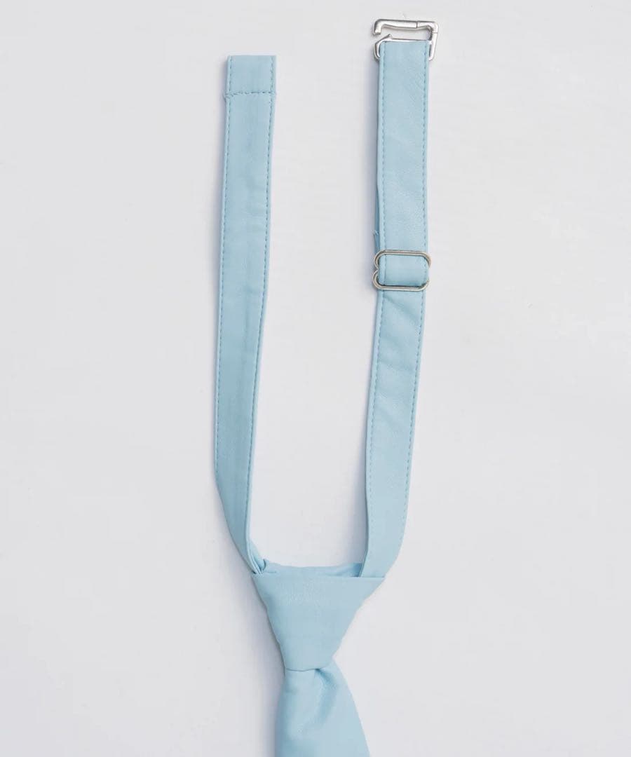 【新品未使用】Vegan Leather Tie Shirt