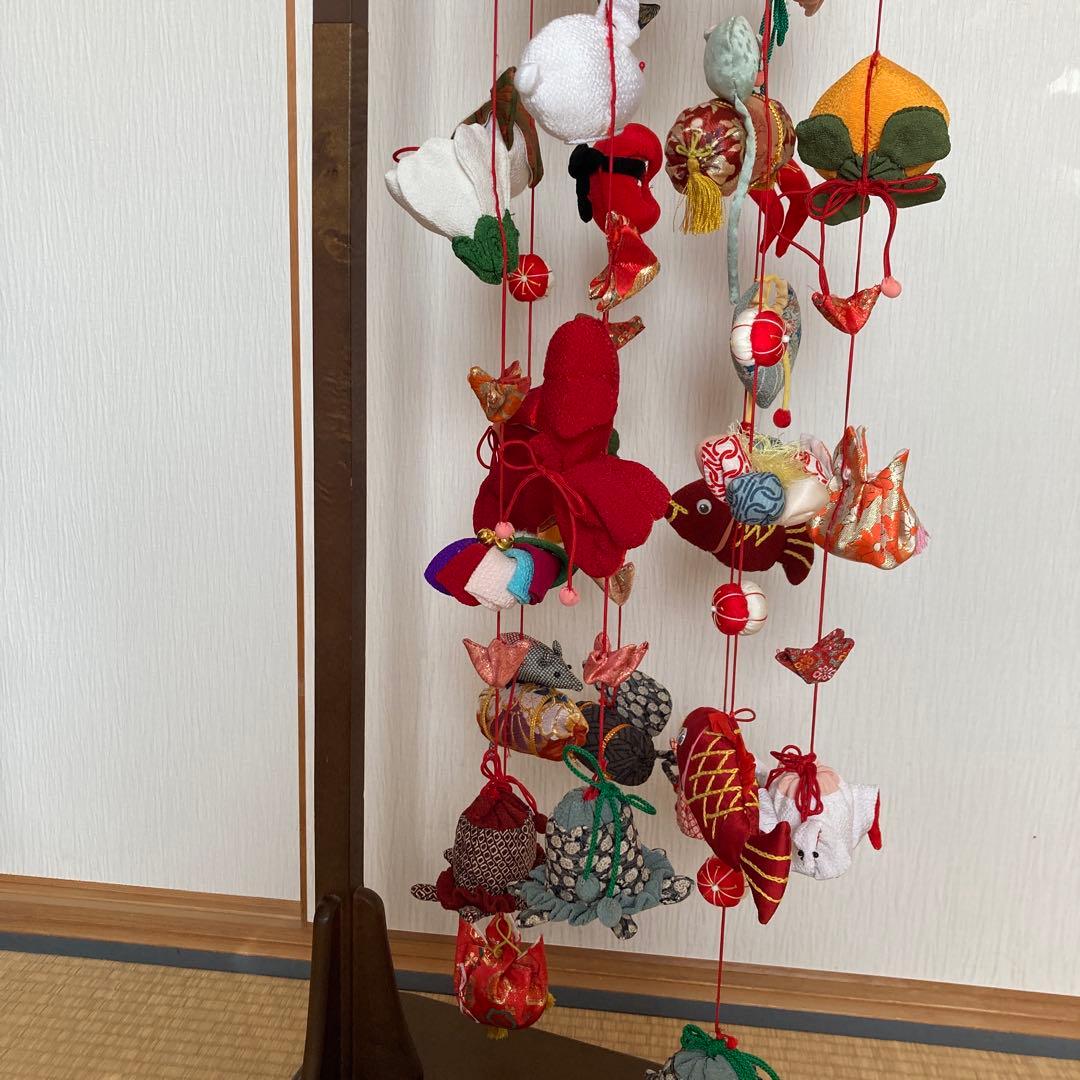 ハンドメイド⭐︎吊るし飾り⭐︎つるしびな⭐︎正絹・ちりめん♡ひな祭り