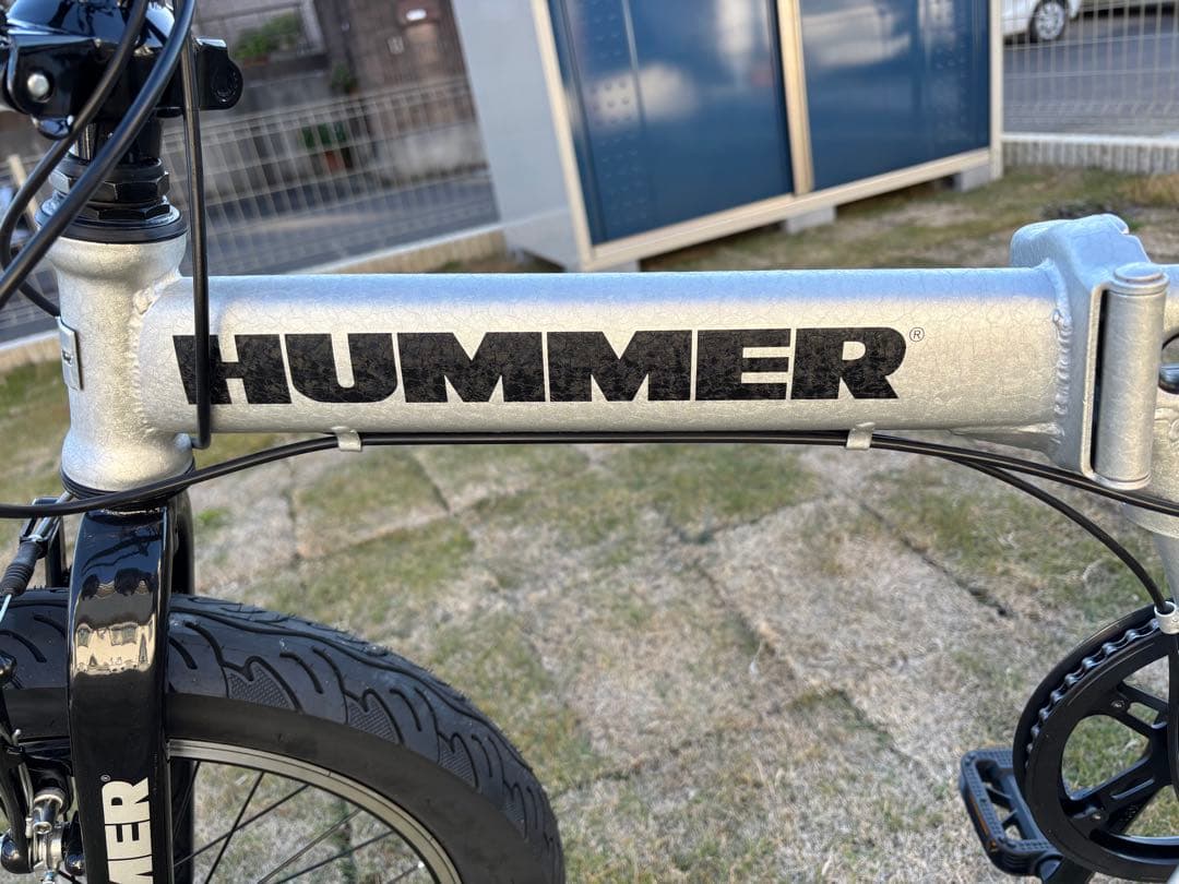 HUMMER 折りたたみ自転車 シルバーFDB206FAT-BIKE 20インチ