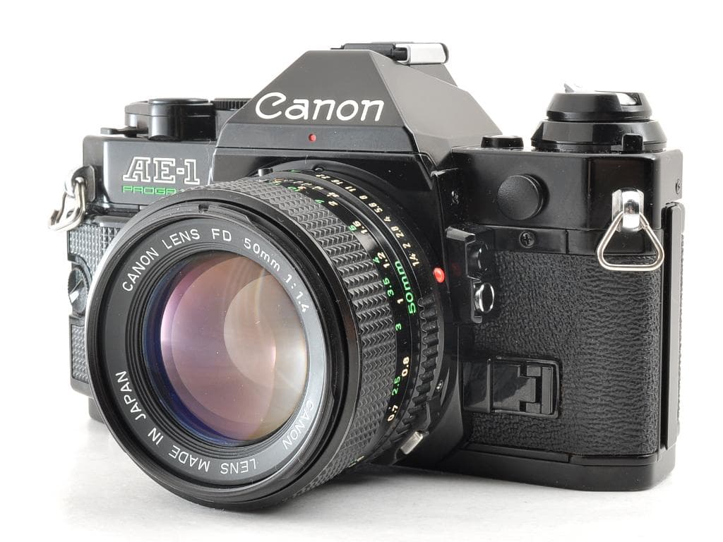 キヤノン AE-1 PROGRAM ブラック NFD 50mm f1.4 完動品
