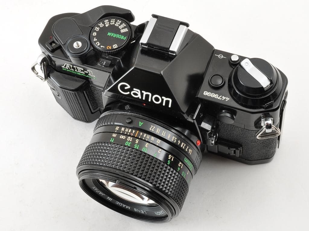 キヤノン AE-1 PROGRAM ブラック NFD 50mm f1.4 完動品