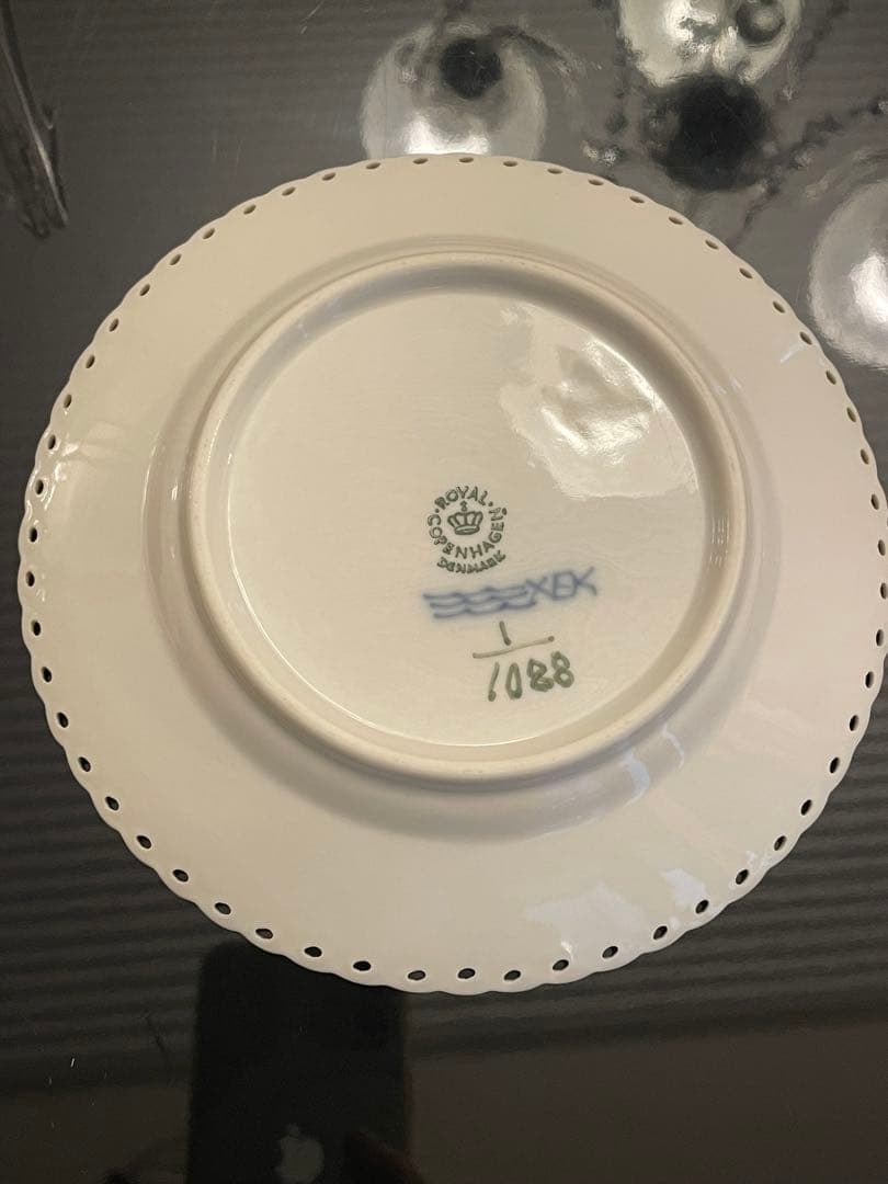 ロイヤルコペンハーゲン ブルーフルーテッド フルレース プレート 15cm