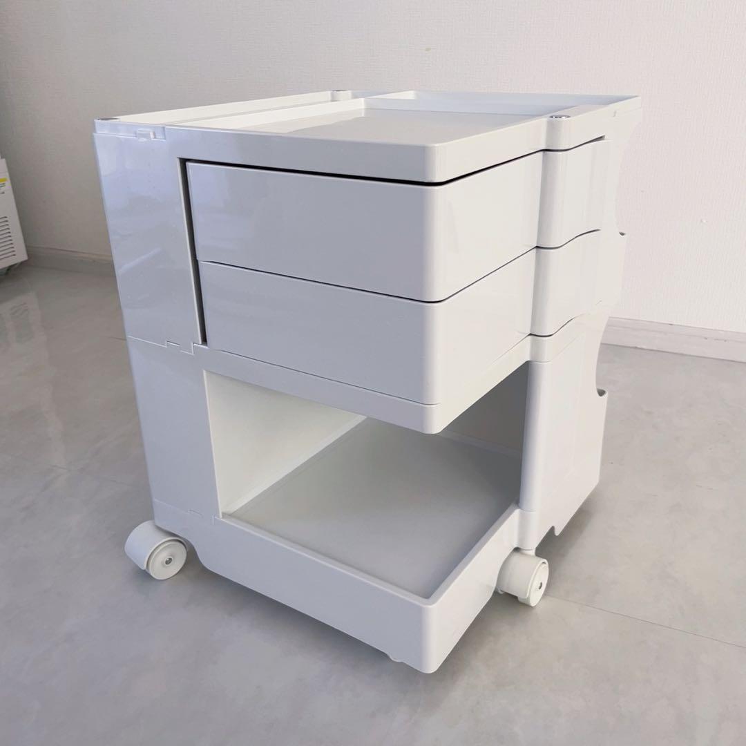 ボビーワゴン レプリカ 回転　ワゴン　マルチワゴン　収納　韓国　収納家具　白