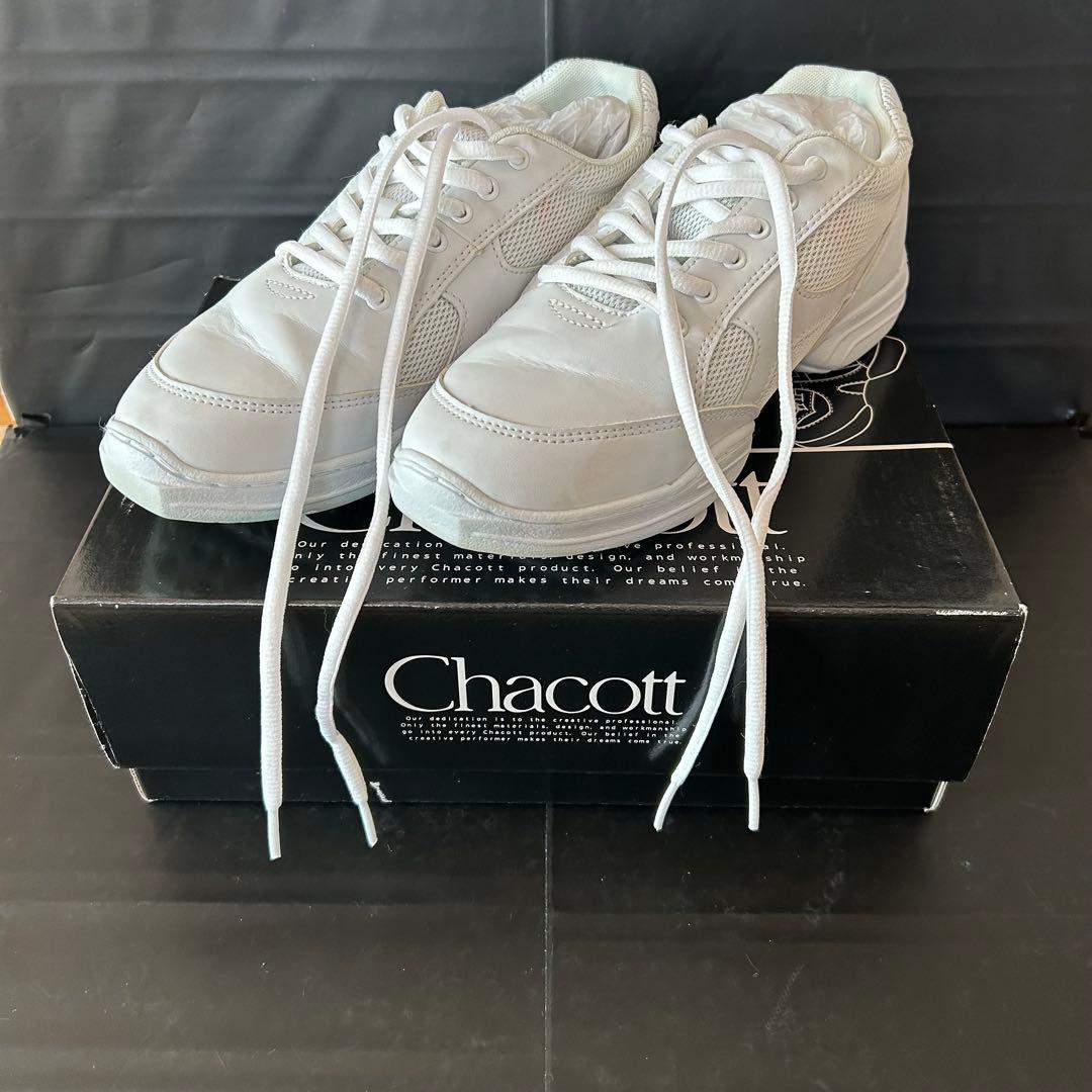 【新品】Chacott チャコット　ダンシングスニーカー　ホワイト　24.5㎝