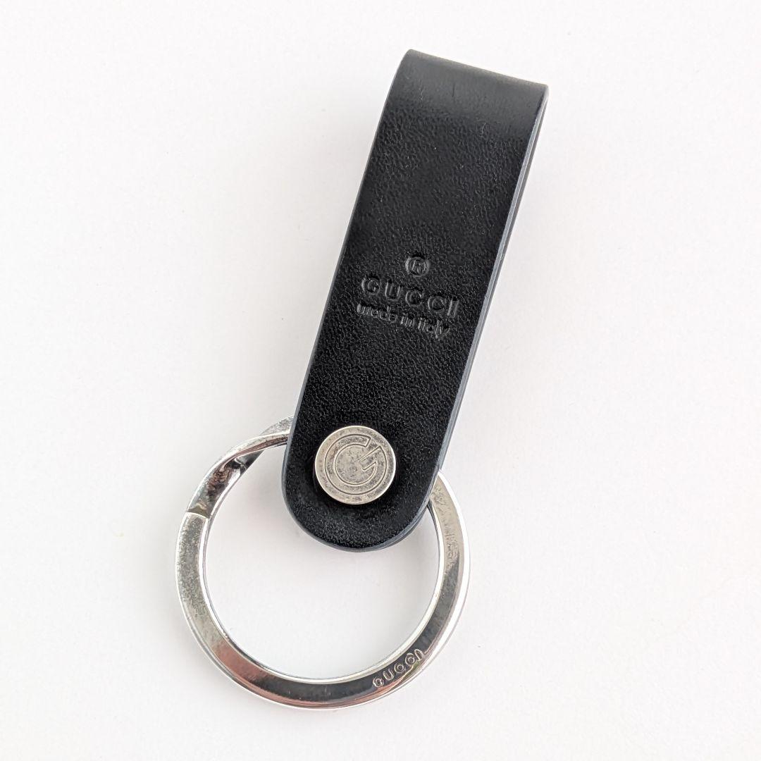 未使用 グッチ キーホルダー キーケース 黒 キーリング 付属品あり
