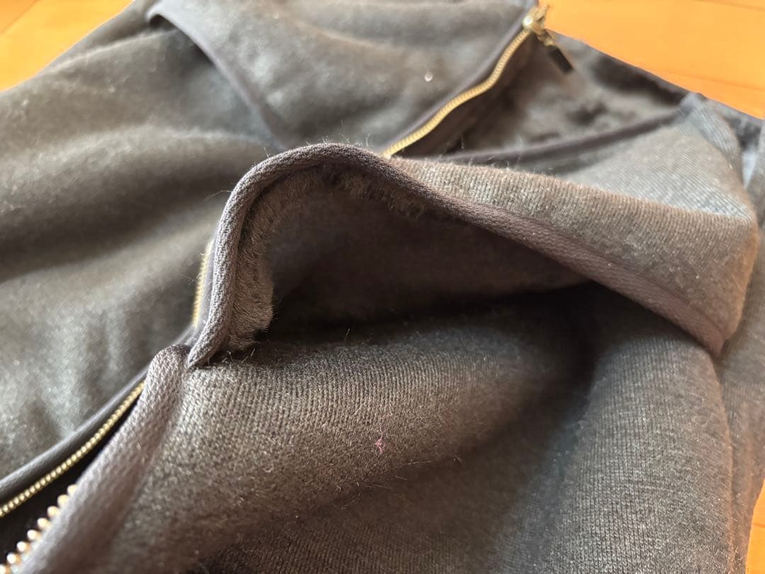 フロントジップ ファー ライナー ベスト （ユニセックス） ブラック 40