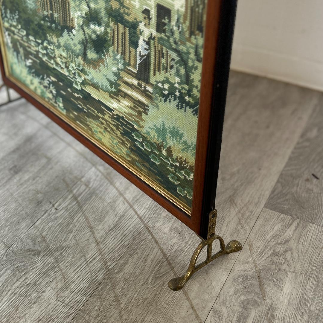 イギリス アンティーク家具 ファイヤースクリーン 衝立 1930年頃 955A
