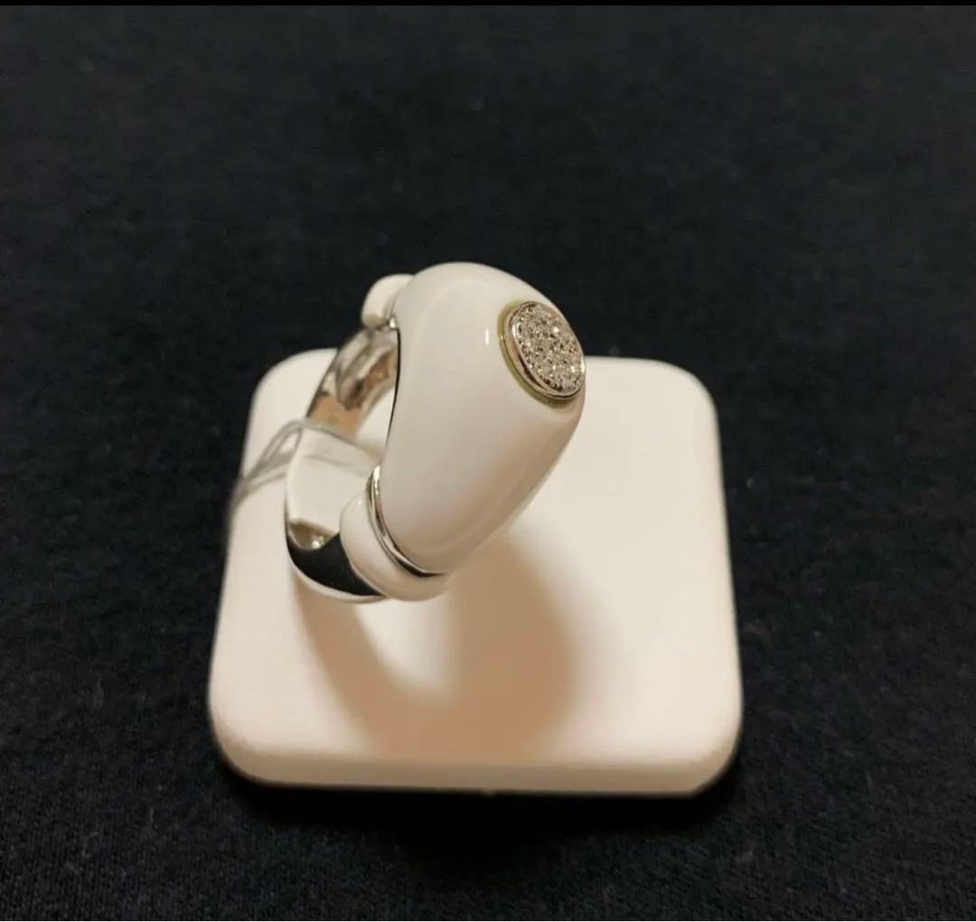 k18WG天然石ダイヤモンドリング